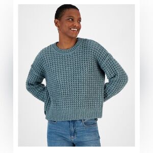And Now This | NWT Cozy Knit Sweater in Green Blue Size Large